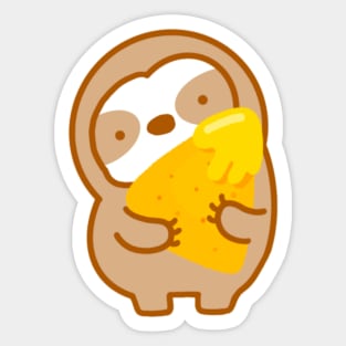 Nacho Cheese Chip Sloth Sticker